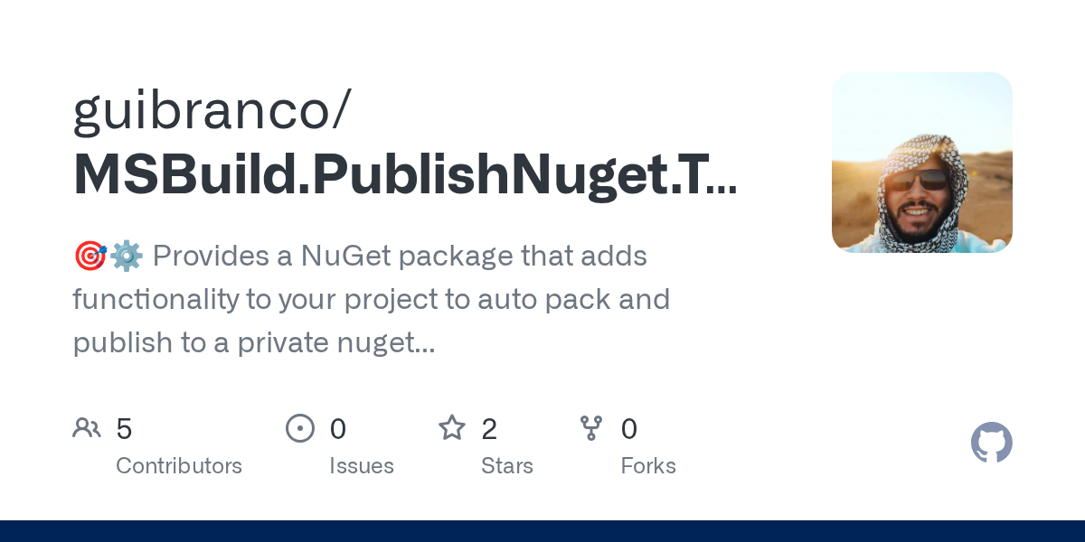 MSBuild.PublishNuget.Target preview