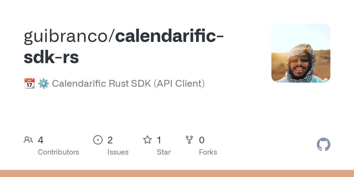 calendarific-sdk-rs preview