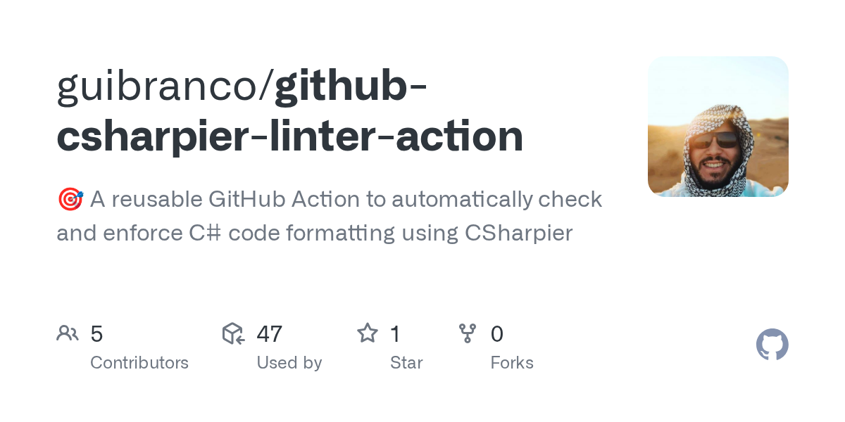 github-csharpier-linter-action preview