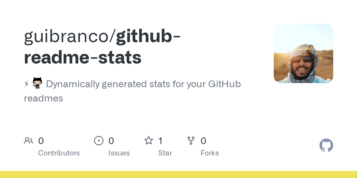 github-readme-stats preview