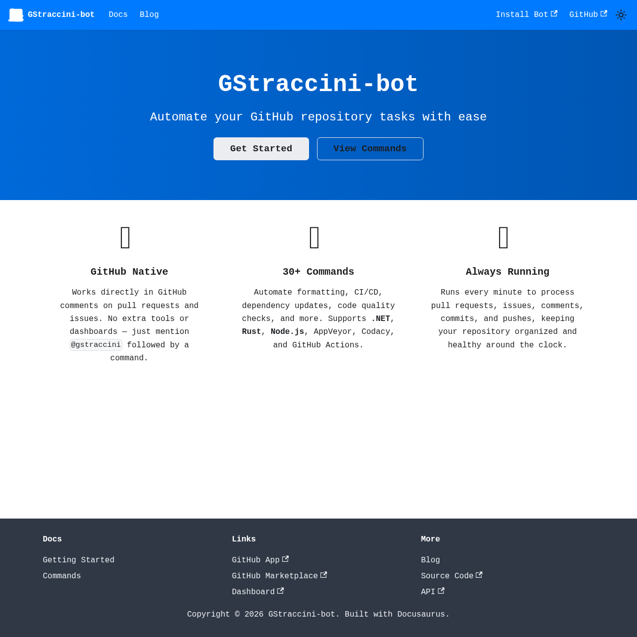 Bot Docs screenshot