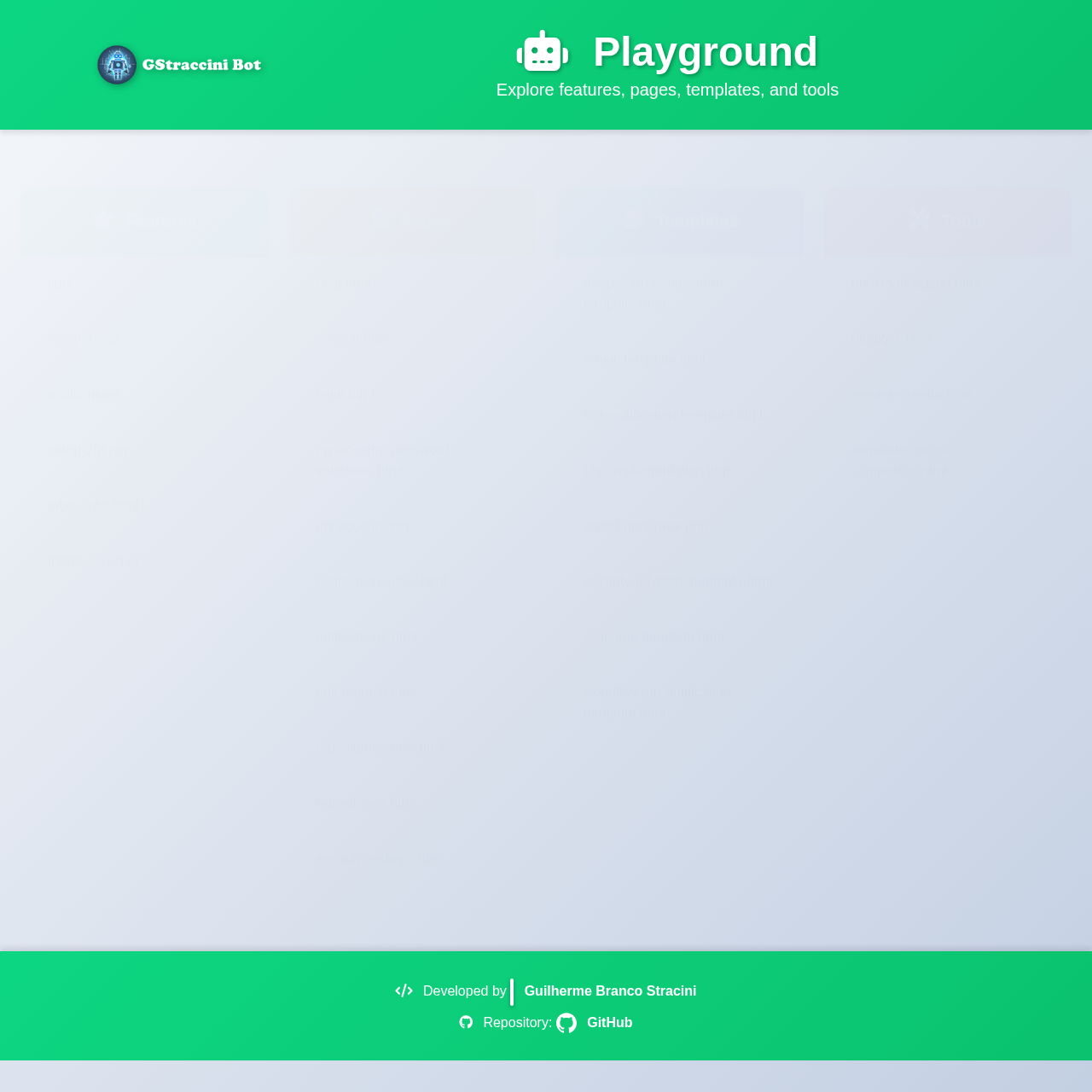 Bot Playground screenshot
